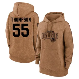 Women's Orlando Magic Ethan Thompson Brown 2023 Salute to Service Pullover Hoodie